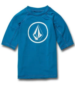 Volcom Boys' Lido Solid Short Sleeve Rashguard (Toddler, Little Kid, Big Kid)