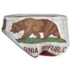 TURBO Men's Cal Flag Star Water Polo Brief