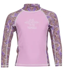 Girls' Incense Lilac Long Sleeve Rashguard (Toddler, Little Kid, Big Kid)