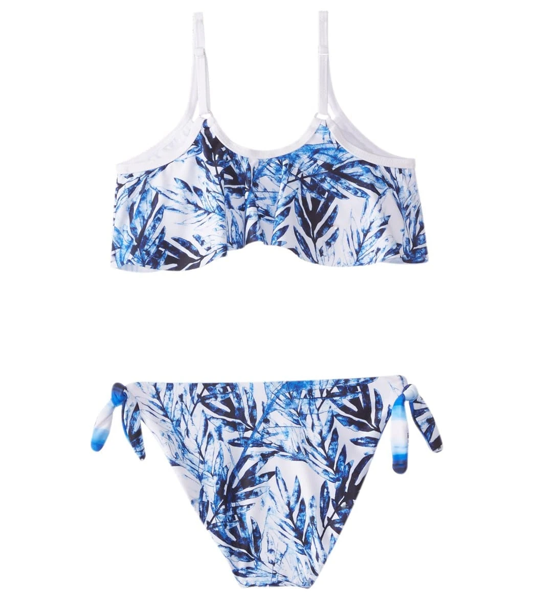 Girls' Ombre Leaf Flounce Bikini Set (Toddler, Little Kid, Big Kid) - Image 2