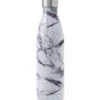 White Marble 25oz Stainless Steel Water Bottle