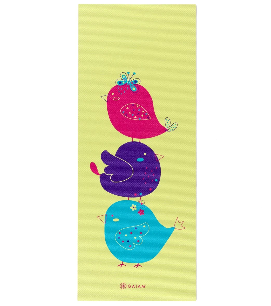 Gaiam Kid's Birdsong Yoga Mat 60" 4mm
