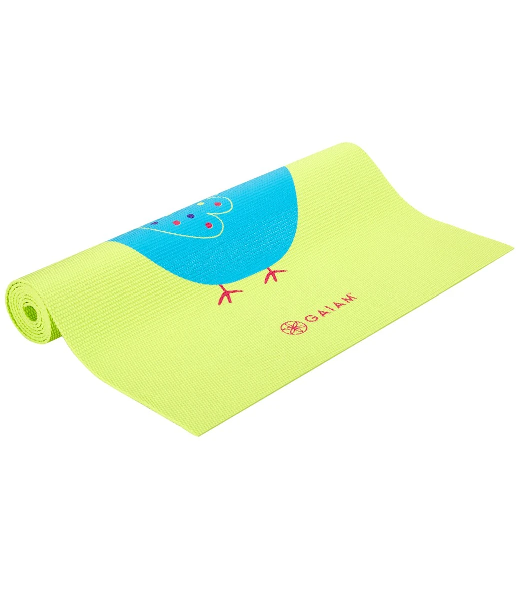Gaiam Kid's Birdsong Yoga Mat 60" 4mm - Image 2