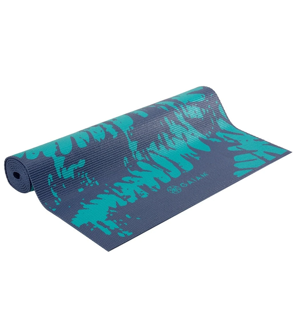 Gaiam Midnight Fern Printed Yoga Mat 68" 4mm - Image 2