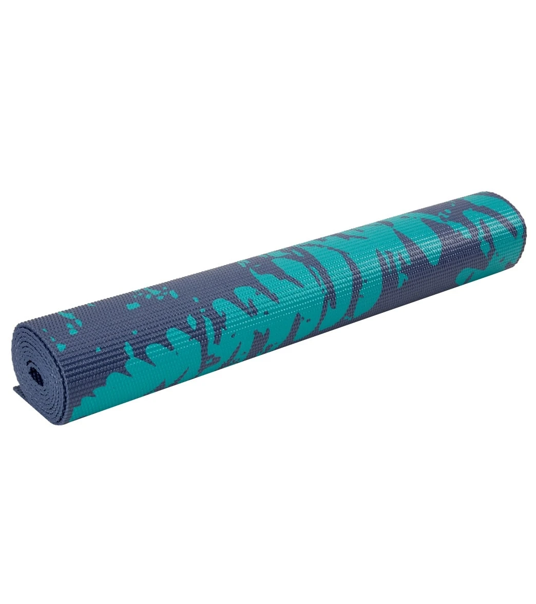 Gaiam Midnight Fern Printed Yoga Mat 68" 4mm - Image 4