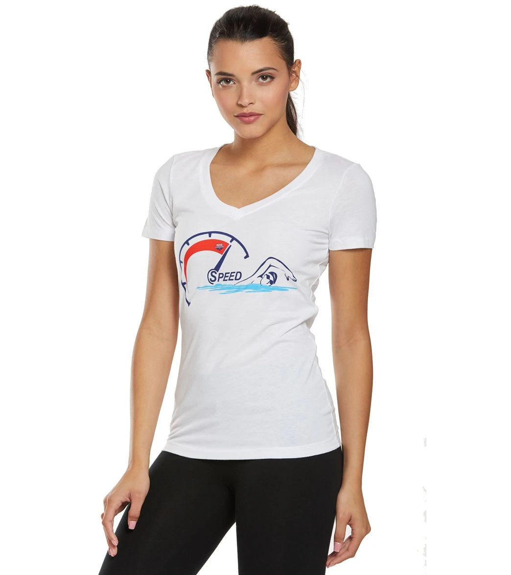 Women's Speed V Neck T-Shirt - Image 5