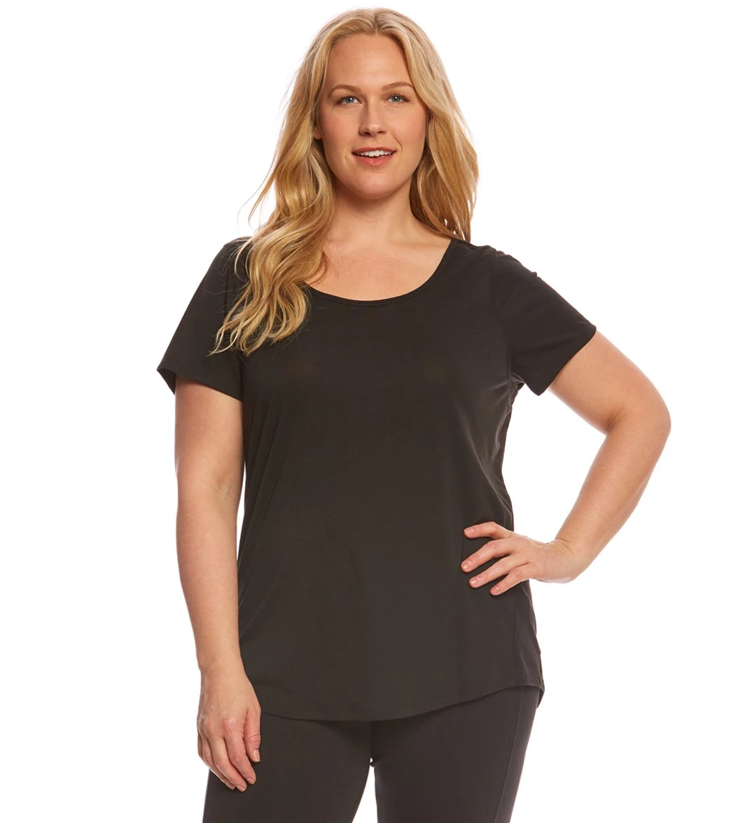 Women's Short Sleeve Plus Size Workout Tee