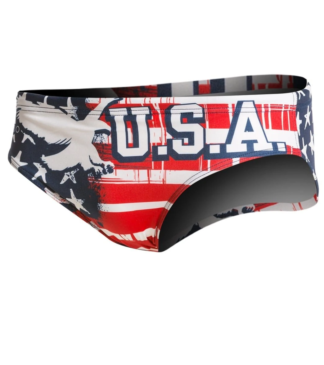 TURBO Men's USA Eagle Water Polo Brief - Image 2
