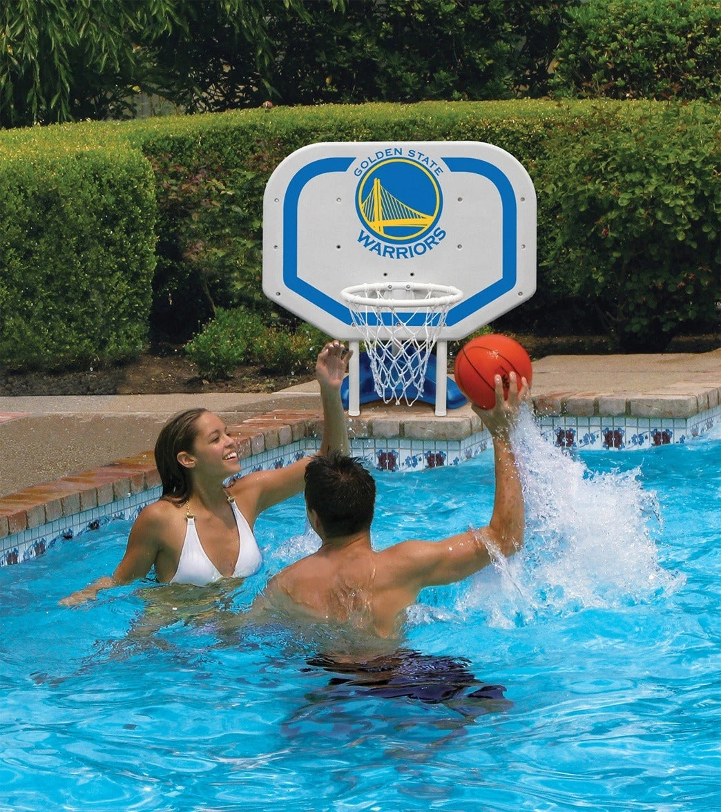 Golden State Warriors NBA Pro Rebounder Style Poolside Basketball Game - Image 2
