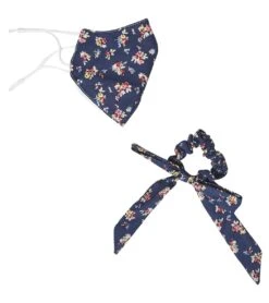 FREE PEOPLE Floral Mask And Scrunchie Set