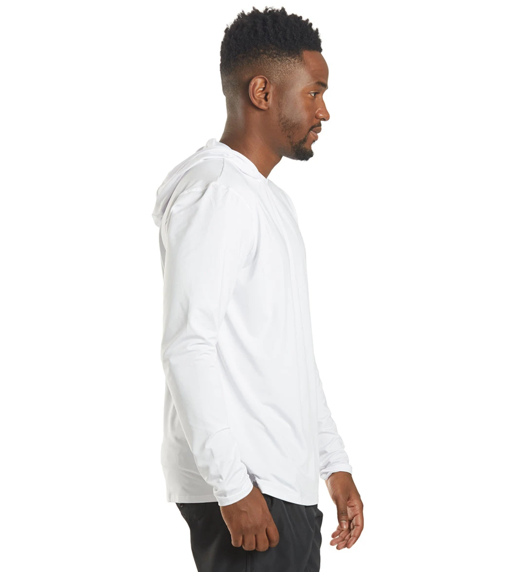 TYR Men's SunDefense Long Sleeve Hooded Swim Shirt - Image 2