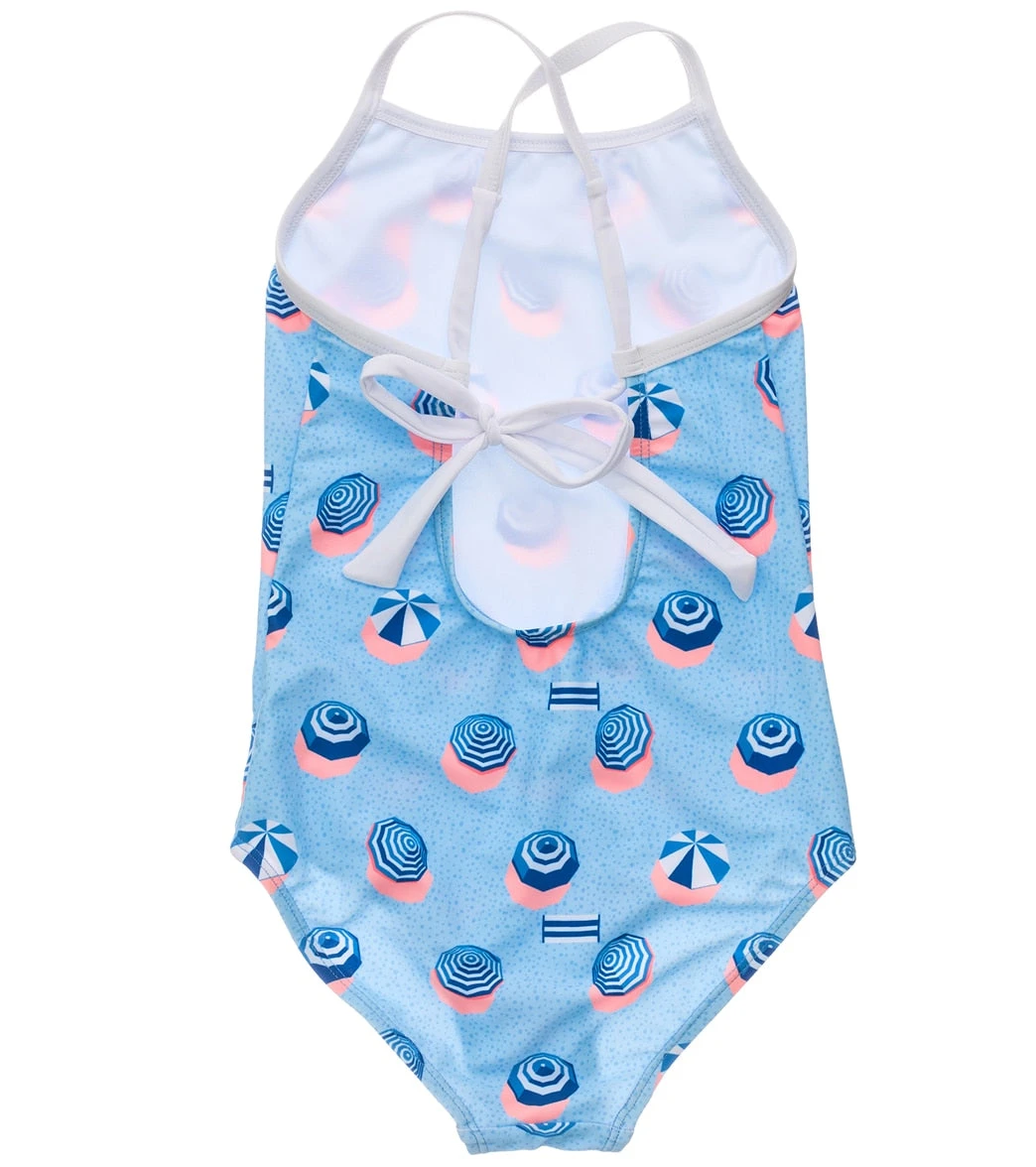 Girls' French Riviera X Back Tie One Piece Swimsuit (Little Kid, Big Kid) - Image 2