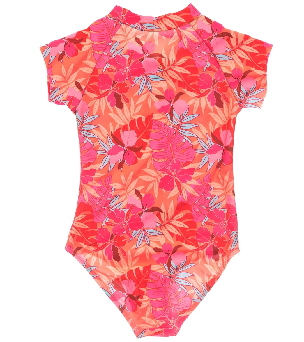 Girls' Tropical Punch Short Sleeve One Piece Surf Suit (Toddler, Little Kid, Big Kid) - Image 2