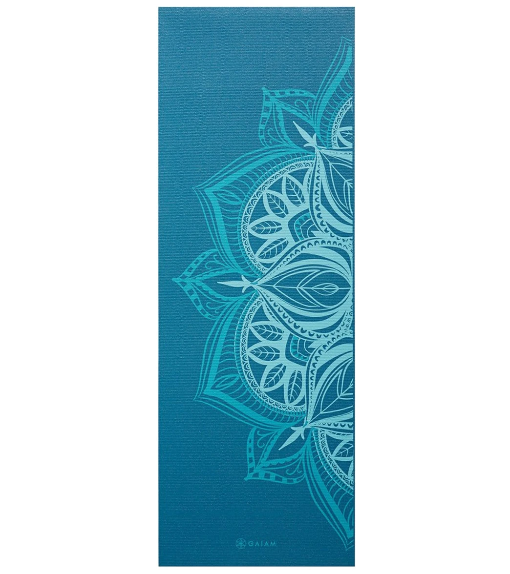 Gaiam Indigo Point Premium Yoga Mat 68" 6mm - Image 2