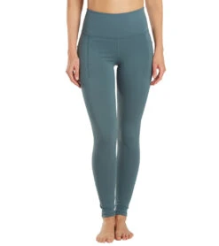 Uphold Solid High Waisted Leggings With Pockets 28"