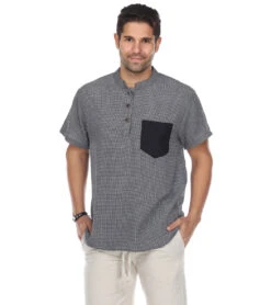 Men's Button Up Kurta Shirt