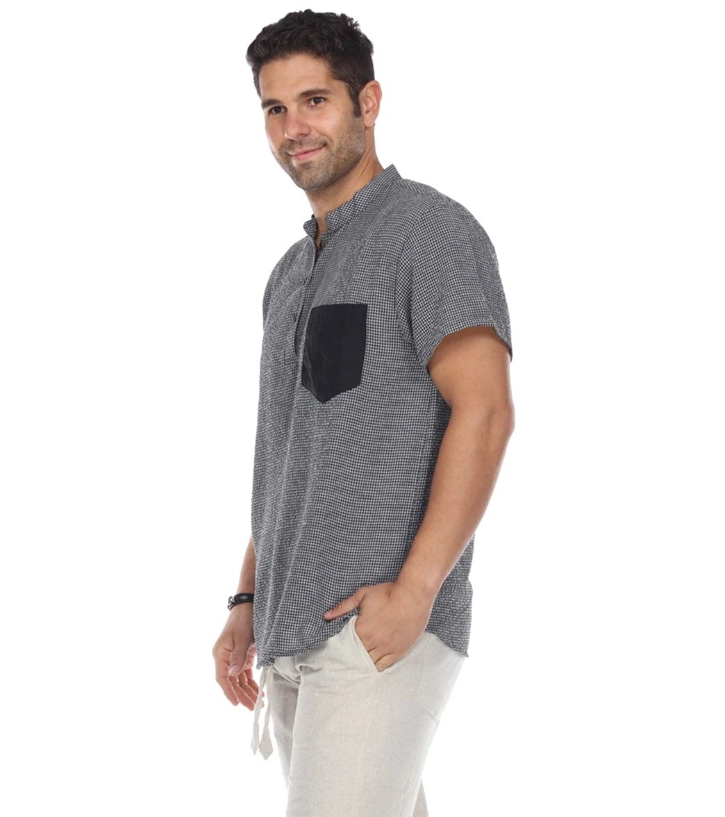 Men's Button Up Kurta Shirt - Image 2