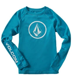 Volcom Boys' Lido Solid Long Sleeve Rashguard