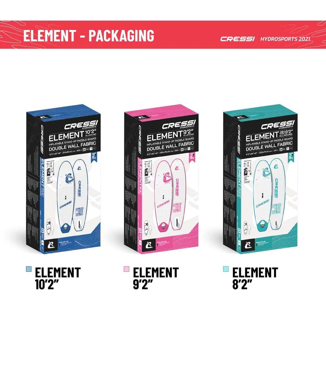 CRESSI Element All Around Inflatable SUP 10β2ββ Set - Image 10