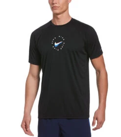 Nike Men's Liquid Logo Short Sleeve Rashguard