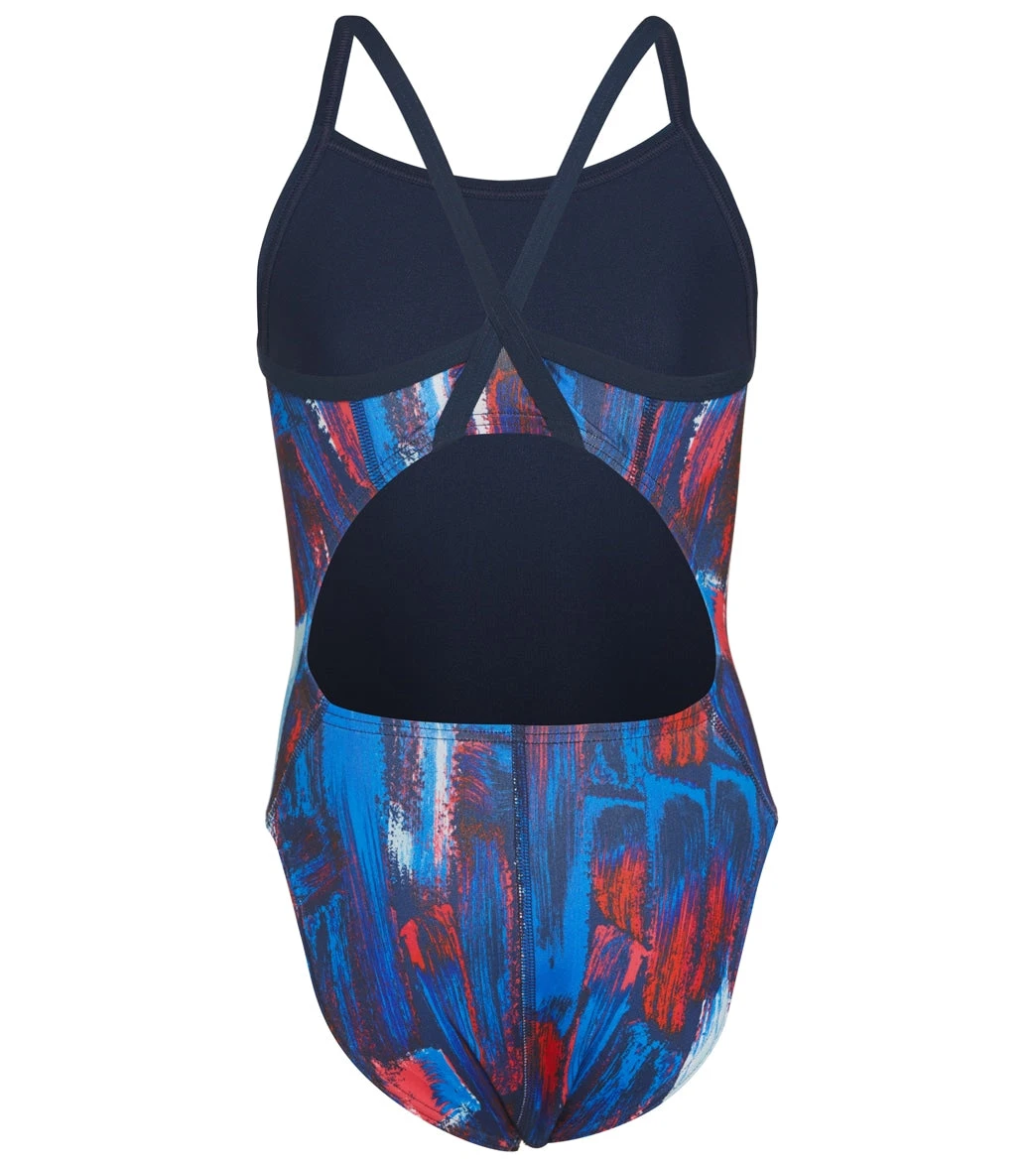 HydroLast Artsy Thin Strap One Piece Swimsuit Youth (22-28) - Image 2