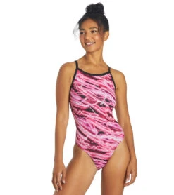 HydroLast Flash Thin Strap One Piece Swimsuit