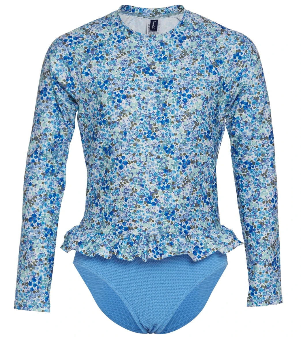 Girls' Flora Long Sleeve Rashguard Set (Big Kid)