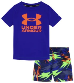 Under Armour Boys' Rowdy Bolts Swim Set (Baby, Toddler, Little Kid)