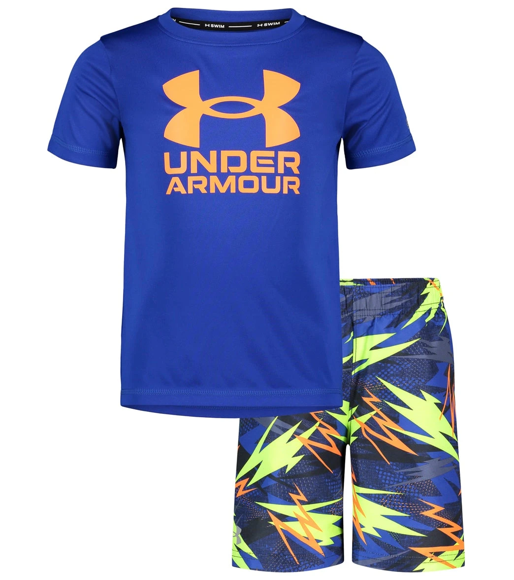 Under Armour Boys' Rowdy Bolts Swim Set (Baby, Toddler, Little Kid) - Image 2