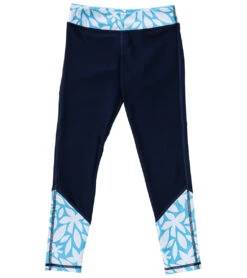 Girls' Aqua Bloom Sustainable Swim Leggings (Big Kid)