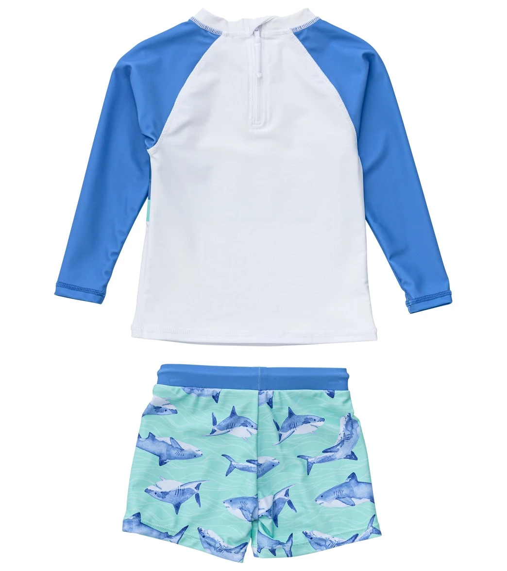 Boys' Minty Shark LS Baby Set (Baby, Toddler, Little Kid) - Image 2