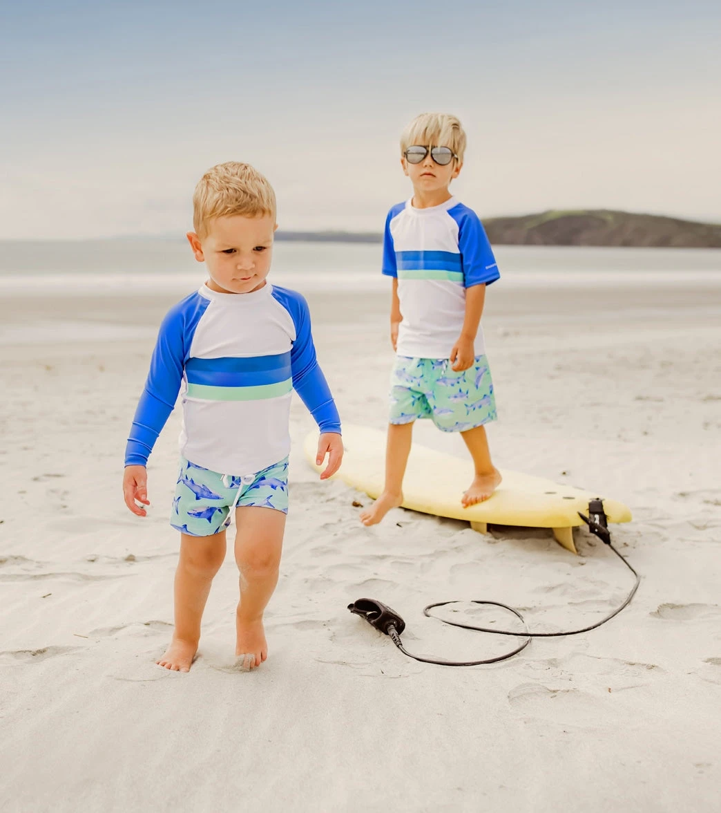 Boys' Minty Shark LS Baby Set (Baby, Toddler, Little Kid) - Image 3