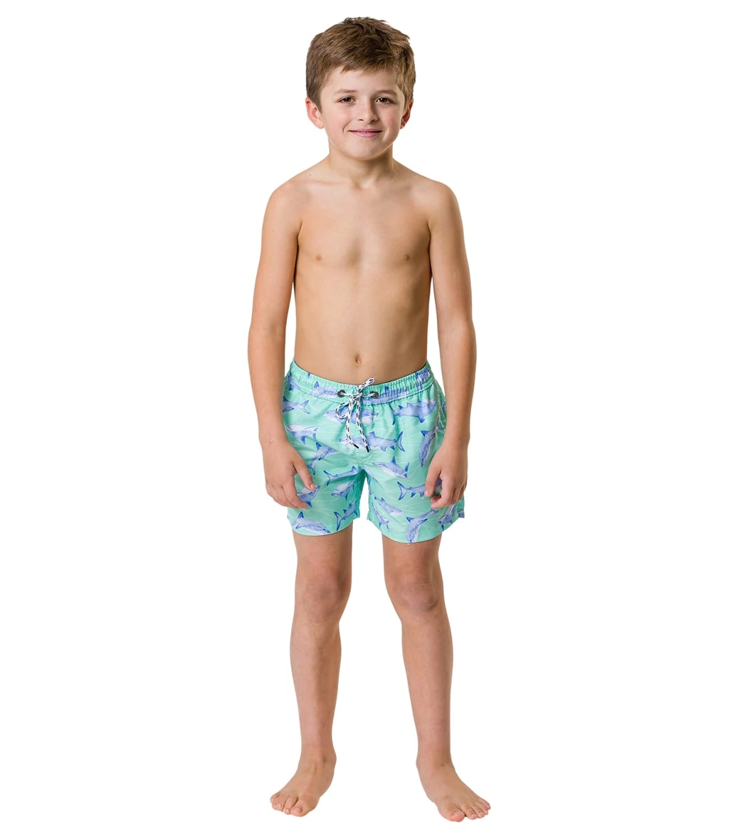 Boys' Minty Shark Volley Board Short (Toddler, Little Kid, Big Kid) - Image 6