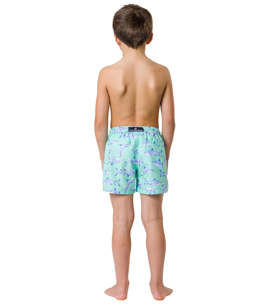 Boys' Minty Shark Volley Board Short (Toddler, Little Kid, Big Kid) - Image 7