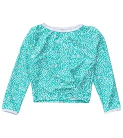 Girls' Spearmint Spot LS Wrap Crop Bikini Top (Little Kid, Big Kid)