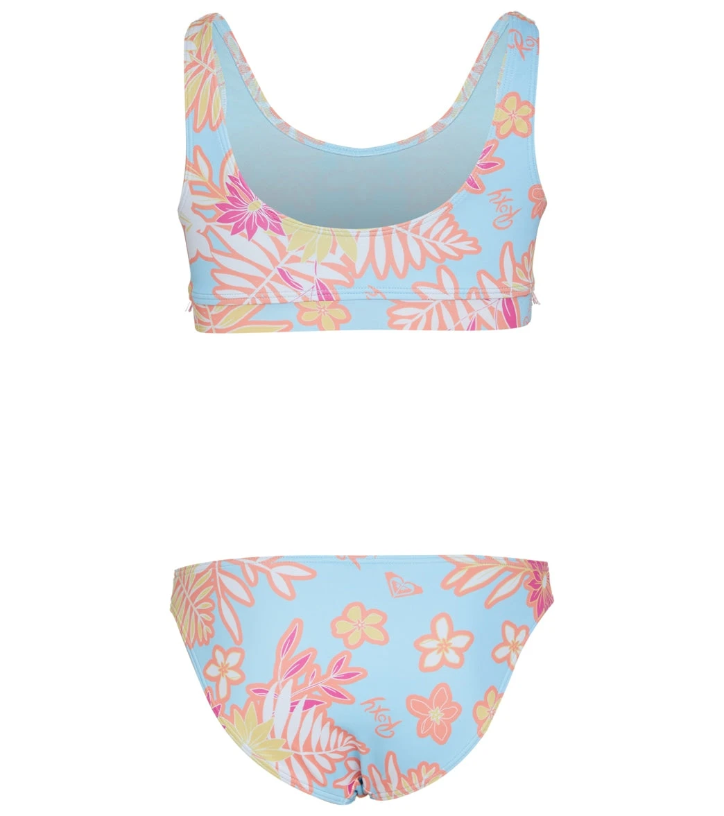 Roxy Girls' Funny Childhood Bralette Bikini Set (Toddler, Little Kid) - Image 2