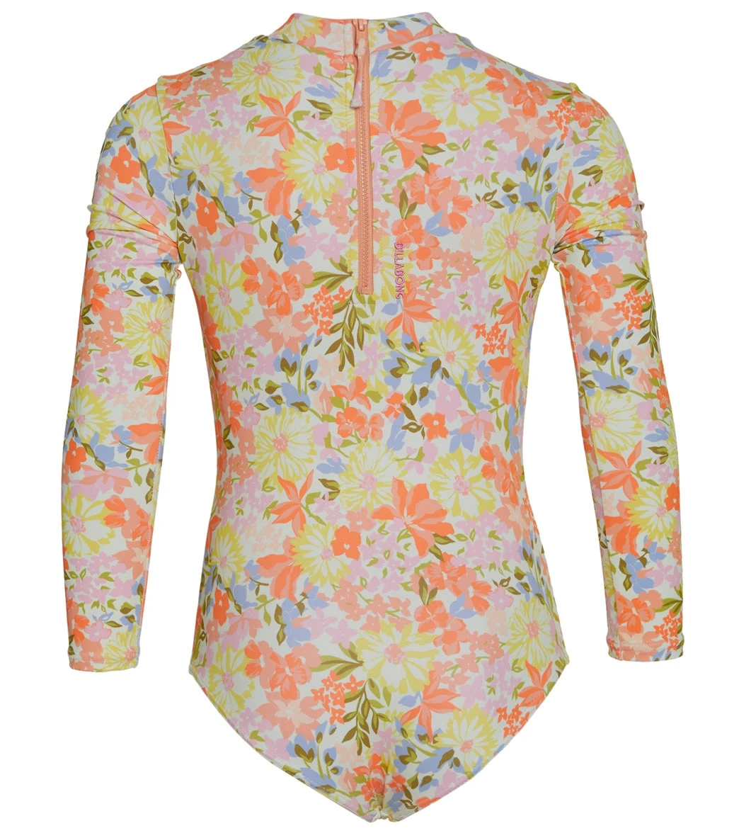 Billabong Girls' Windsong Long Sleeve One Piece Swimsuit (Little Kid, Big Kid) - Image 2