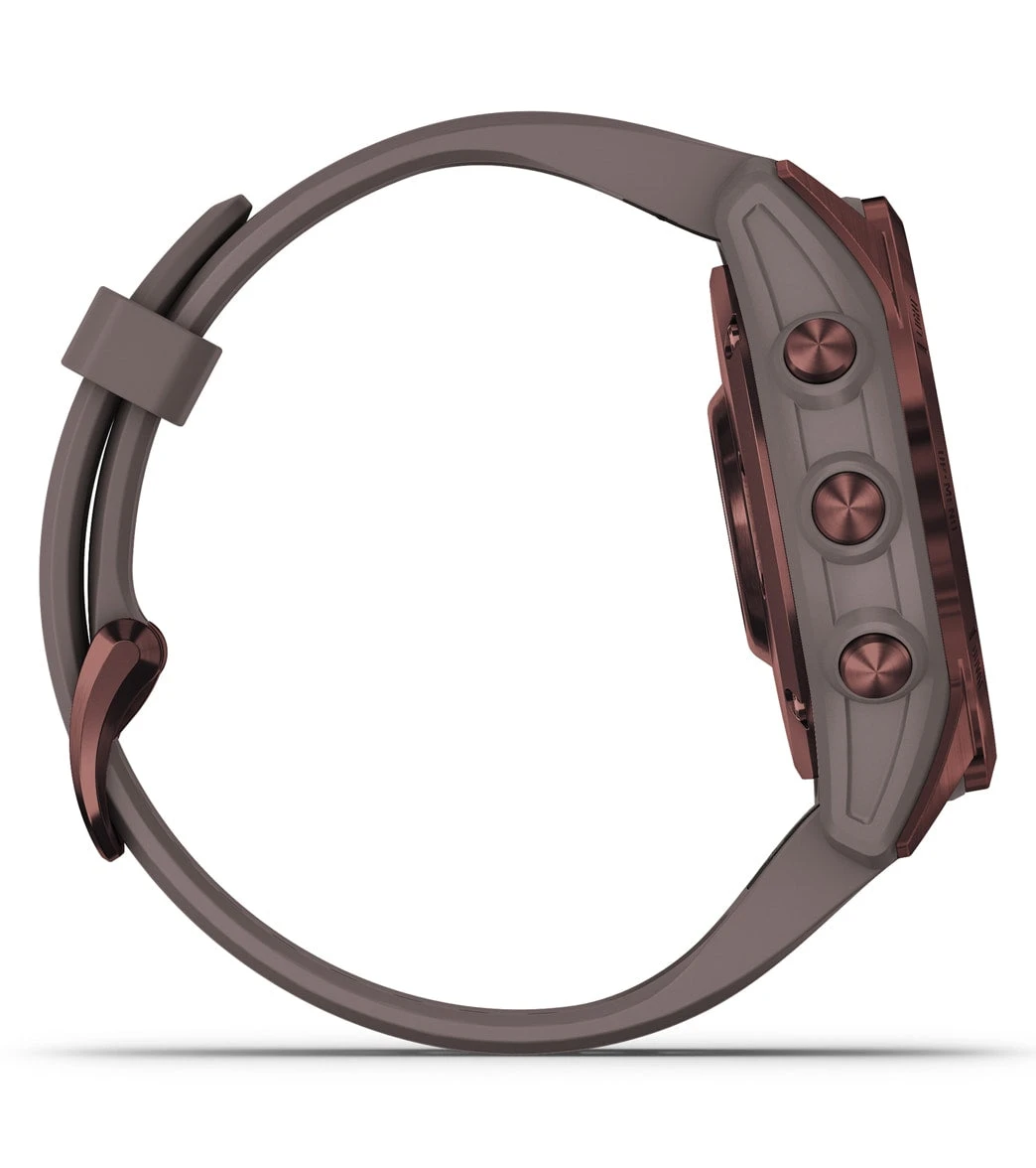 Garmin Fenix 7S Sapphire Solar Dark Bronze Titanium/Shale Gray Band - Image 5