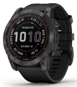 Garmin Fenix 7X Sapphire Solar Carbon Gray DLC Titanium/Black Band