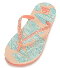 Reef Girls' Little Stargazer Print Flip Flop (Big Kid)