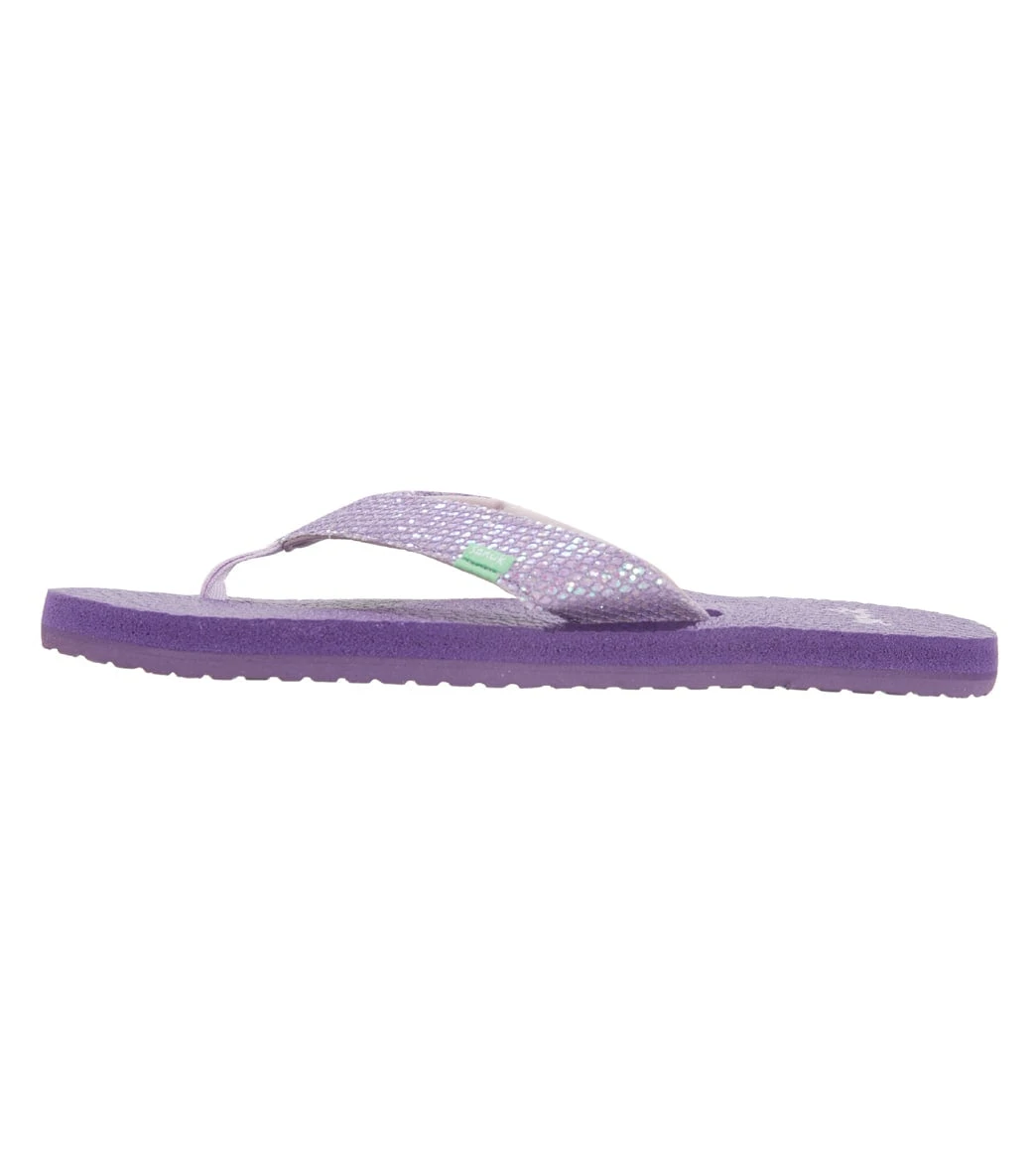 Sanuk Girls' Yoga Glitter Flip Flop (Big Kid) - Image 2