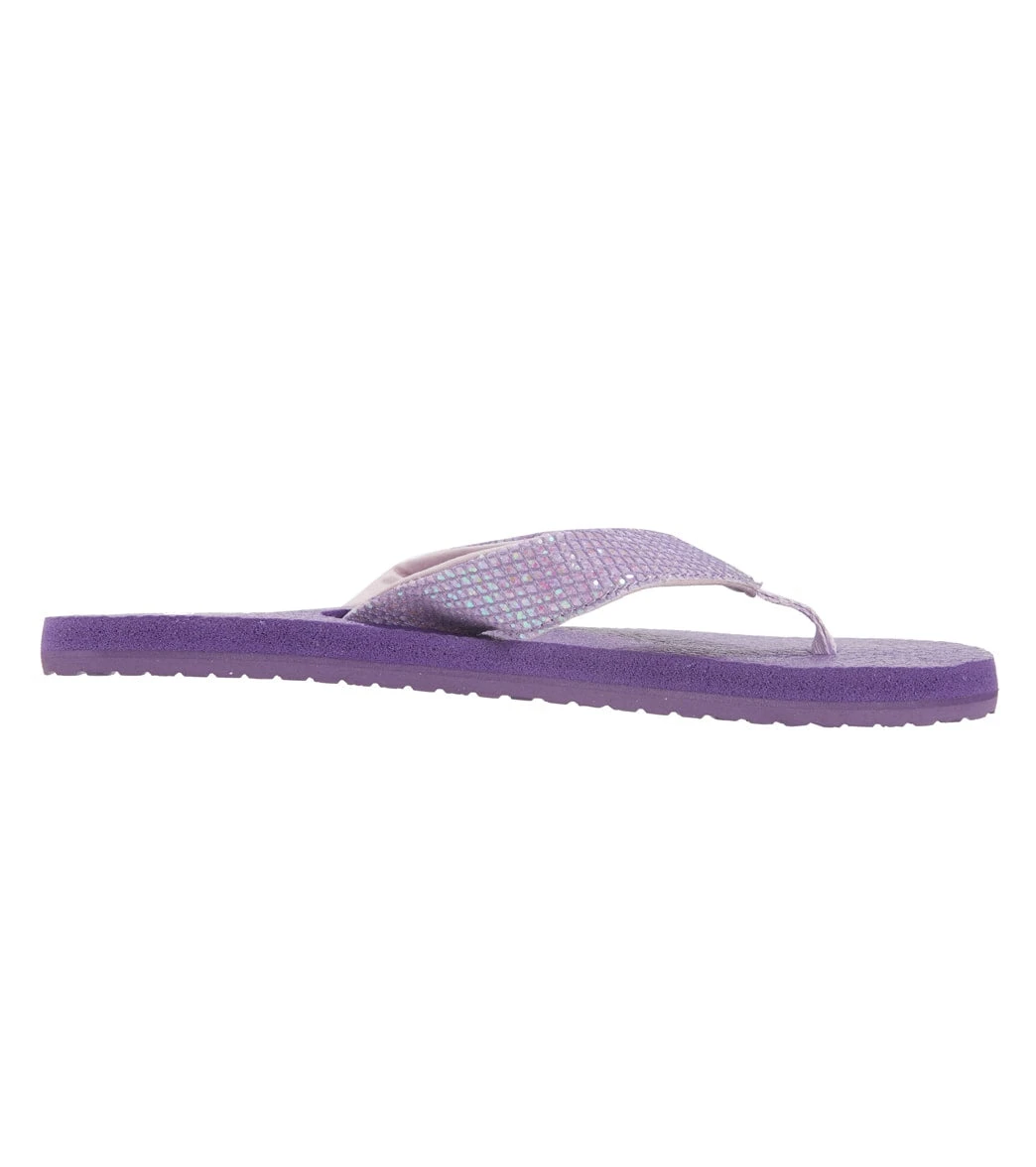 Sanuk Girls' Yoga Glitter Flip Flop (Big Kid) - Image 3