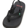 Sanuk Girls' Yoga Glitter Sandal (Little Kid)