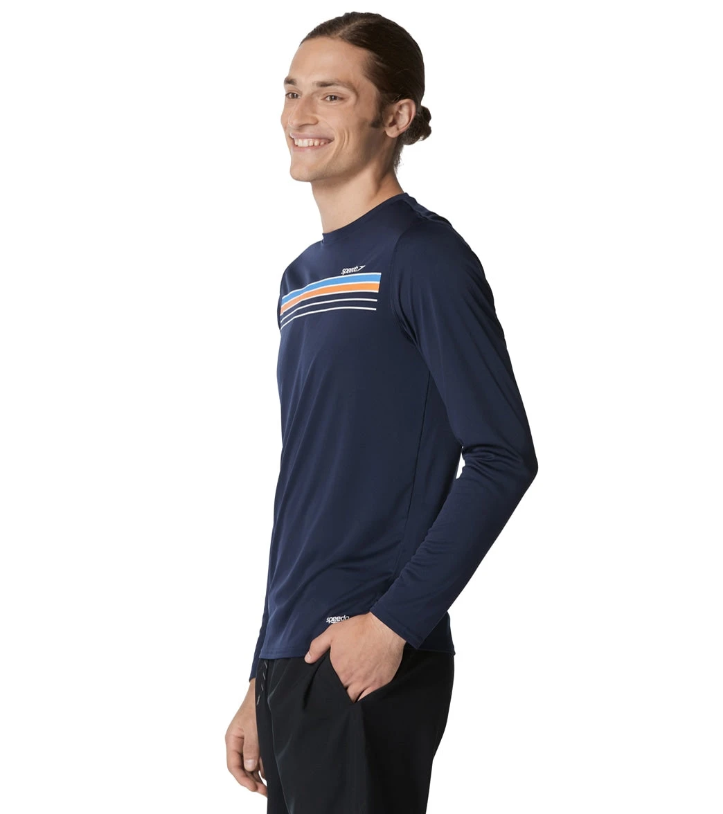 Speedo Men's Graphic Long Sleeve Swim Shirt - Image 2