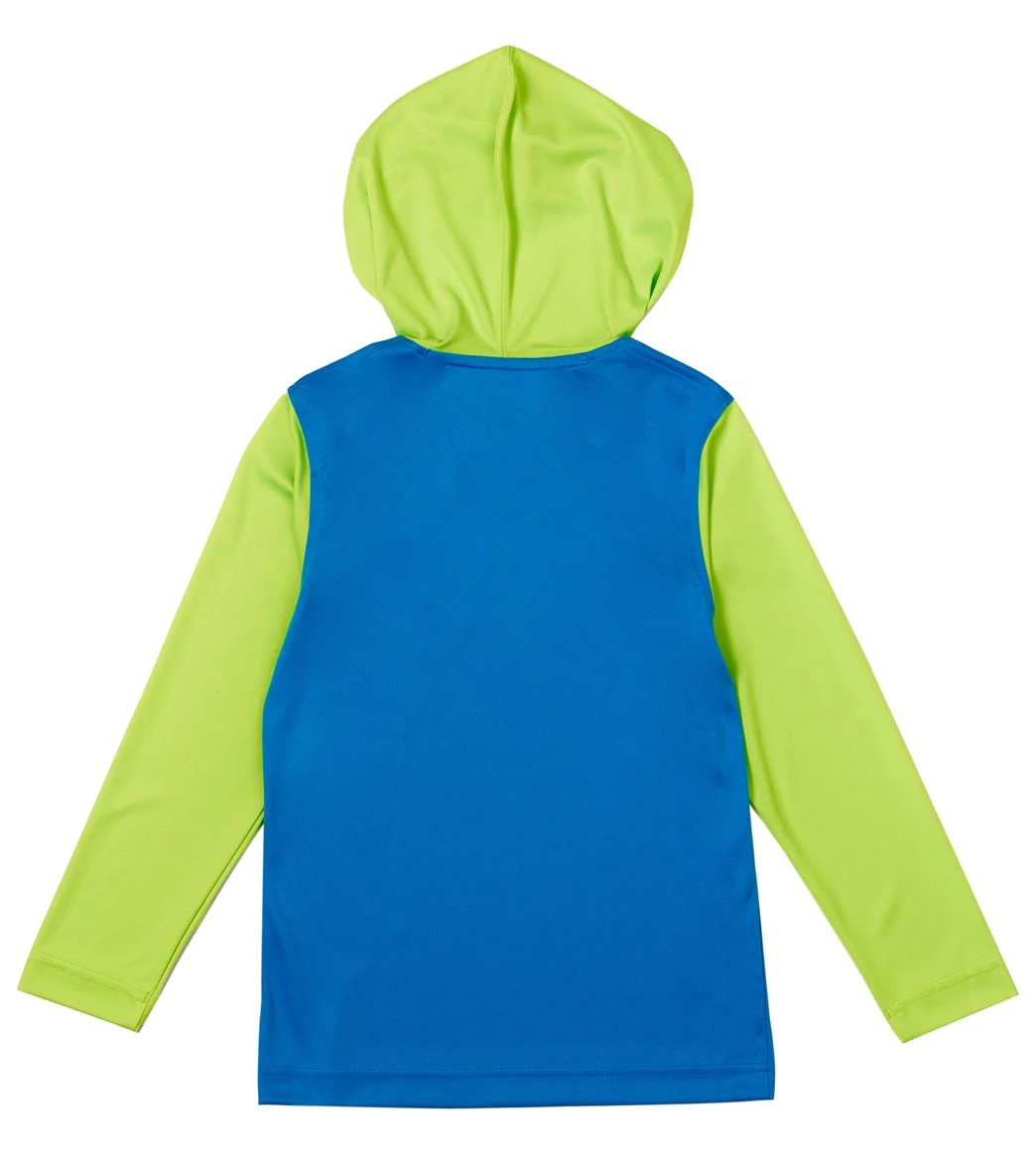 Speedo Boys' Hooded Long Sleeve Swim Shirt (Big Kid) - Image 2