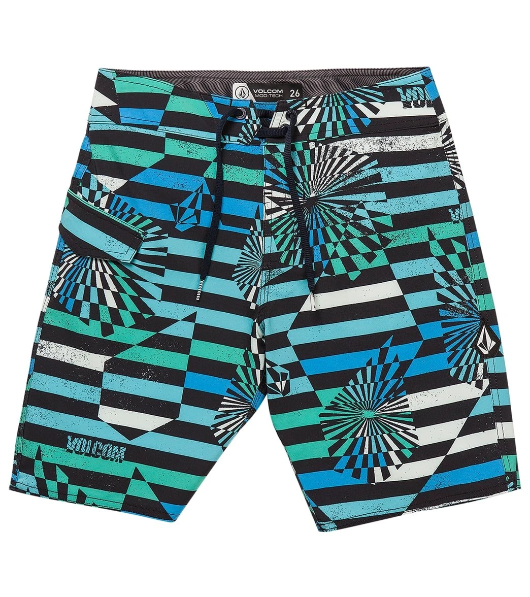 Volcom Boys' Mod Stone Stripe Board Shorts (Big Kid)