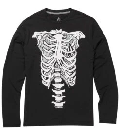 Volcom Boys' Skeleton Long Sleeve Rash Guard (Big Kid)