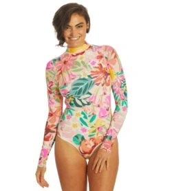 HURLEY Women's Floral Pop Retro Surf Suit