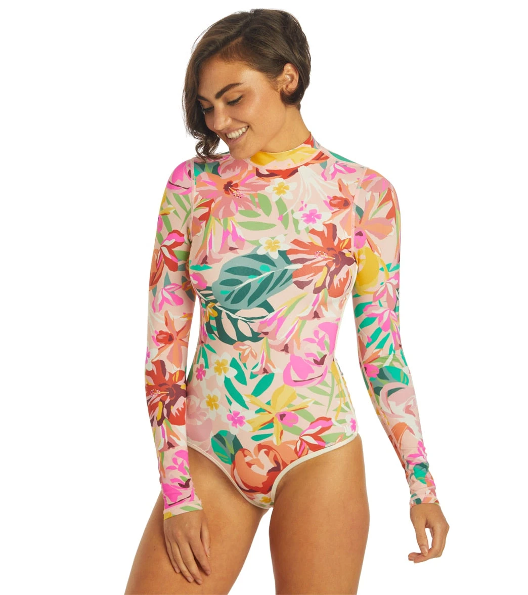HURLEY Women's Floral Pop Retro Surf Suit - Image 4