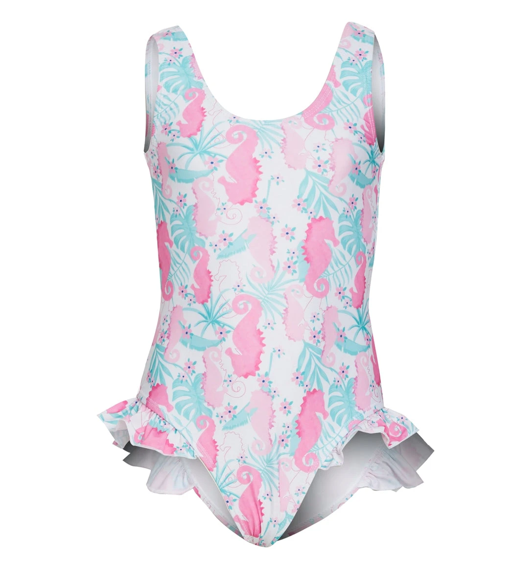 Girls' Magic Seahorse Delaney UPF 50+ Delaney One Piece Swimsuit (Baby, Toddler, Little Kid)
